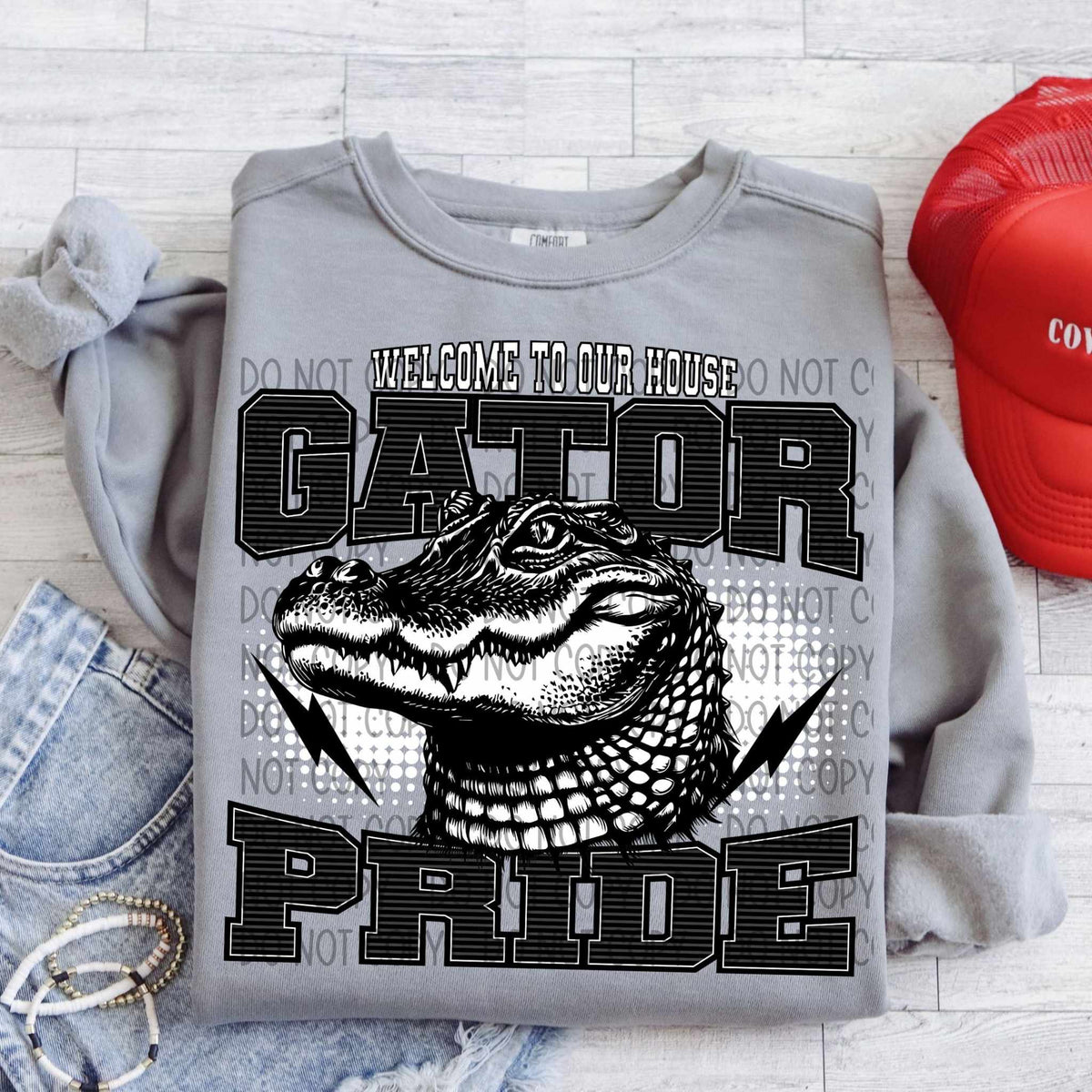 Welcome to our house gator pride 29971 DTF transfer