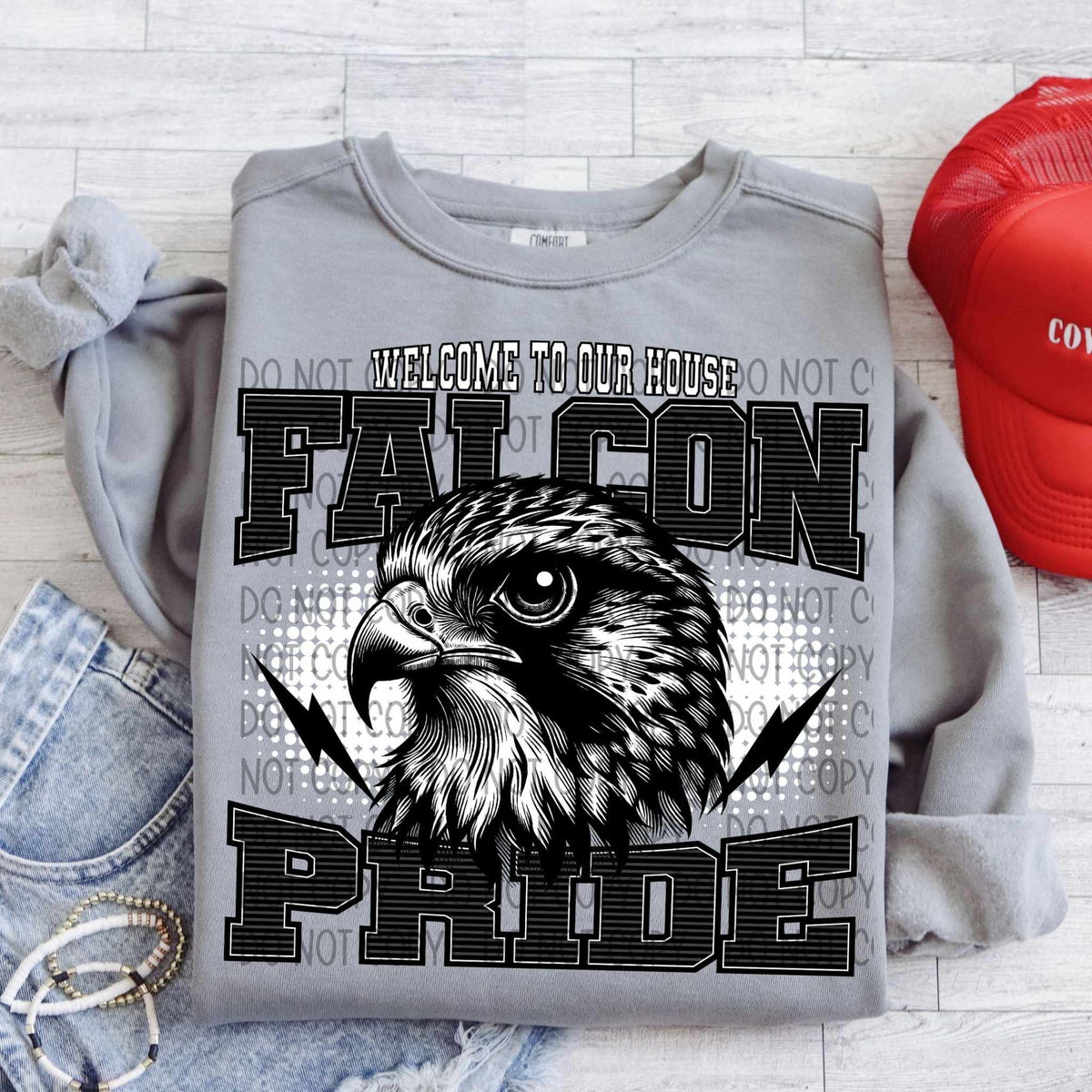 Welcome to our house falcon pride 29965 DTF transfer