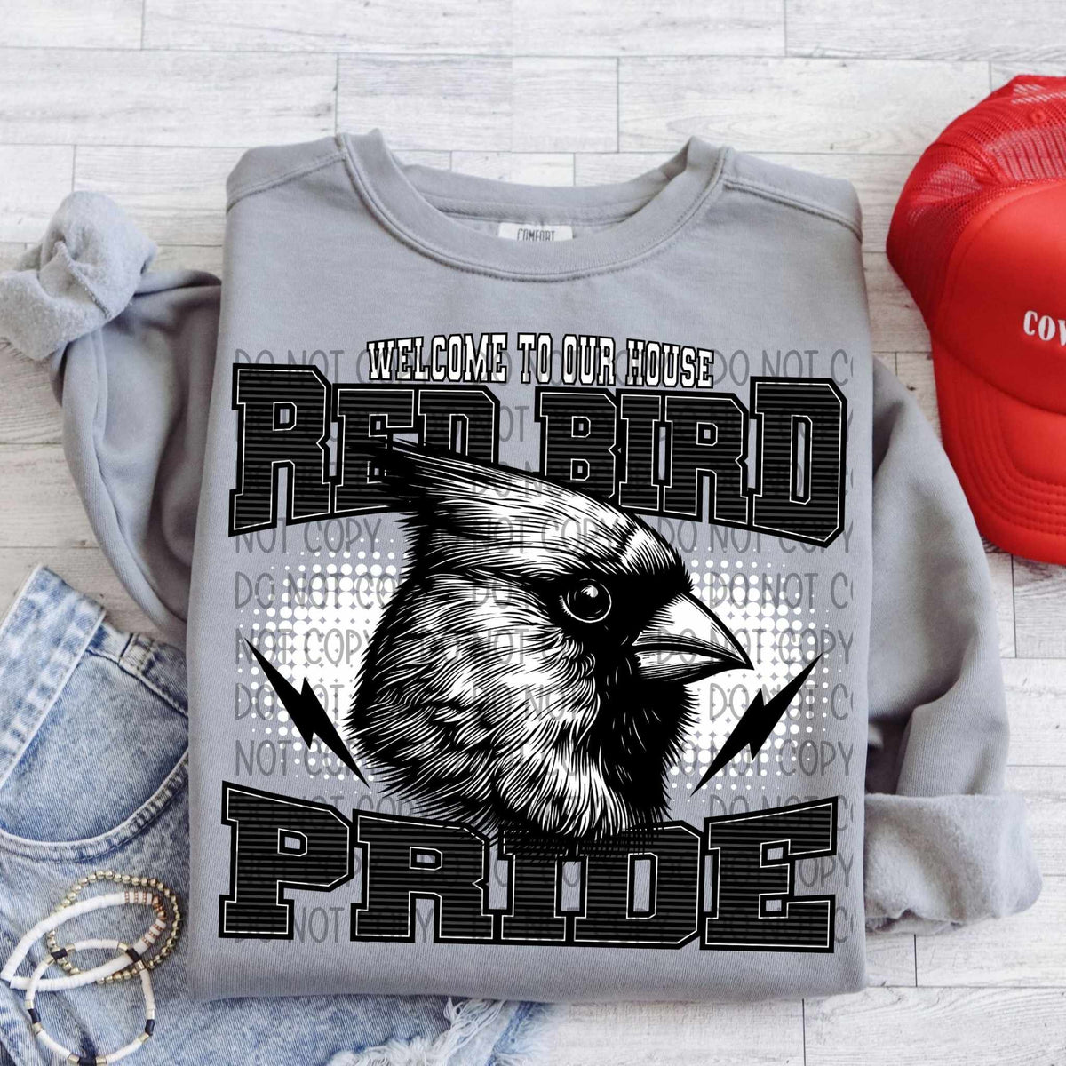 Welcome to our house red bird pride 29963 DTF transfer