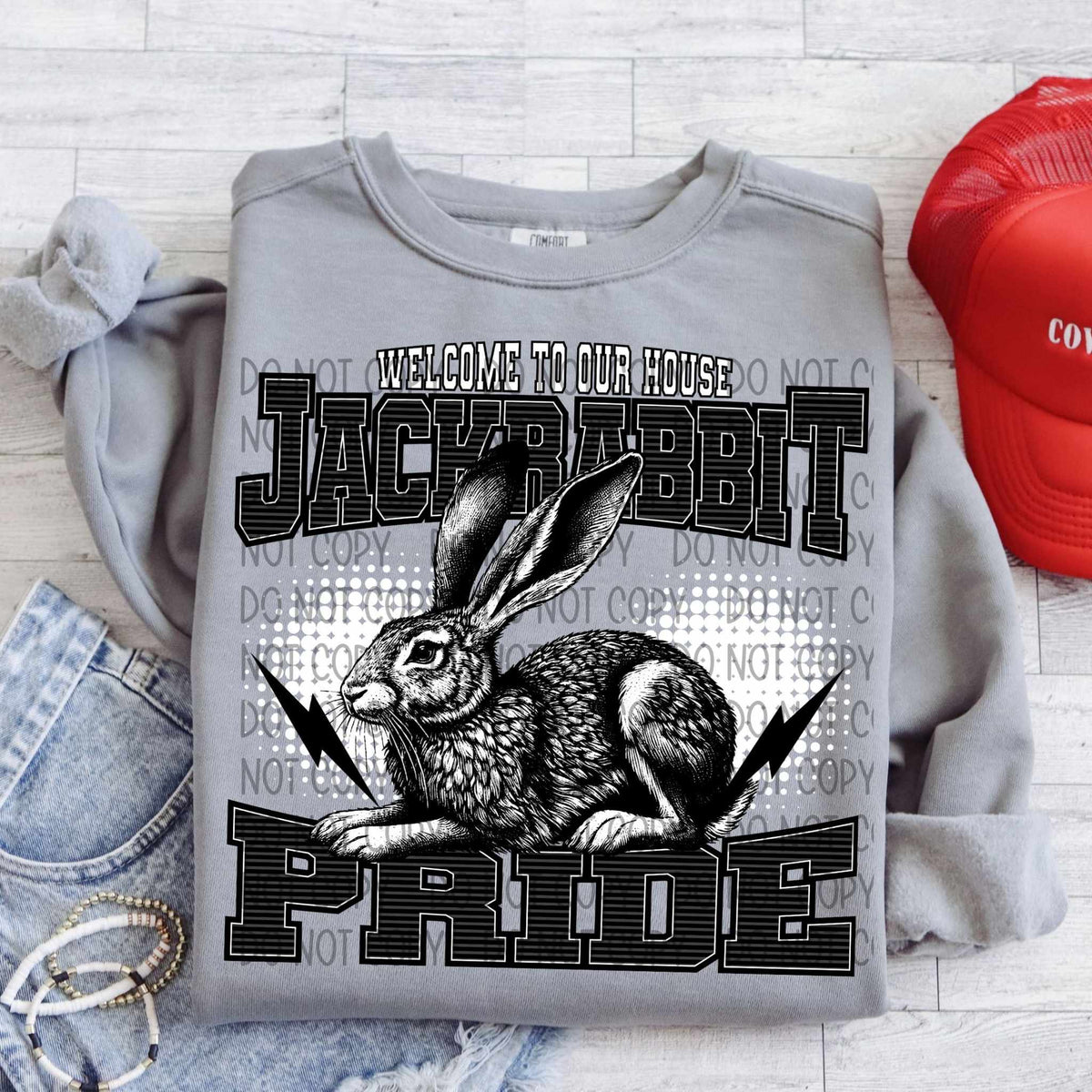 Welcome to our house jackrabbit pride 29962 DTF transfer