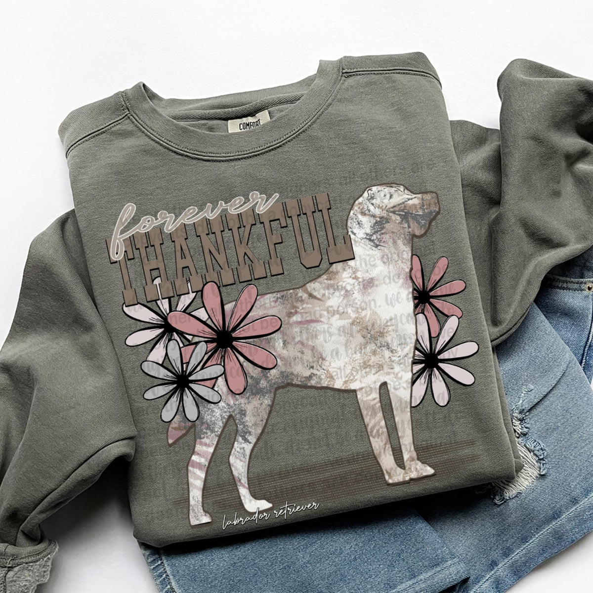 Forever Thankful Labrador retrieves (TTD) DTF transfer