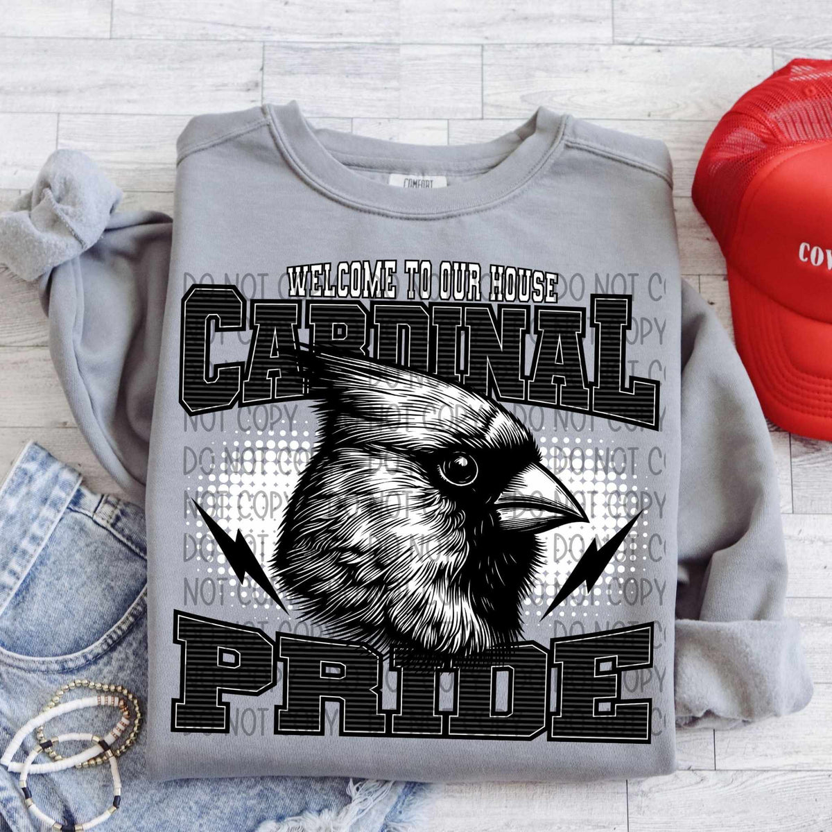 Welcome to our house cardinal pride 29954 DTF transfer