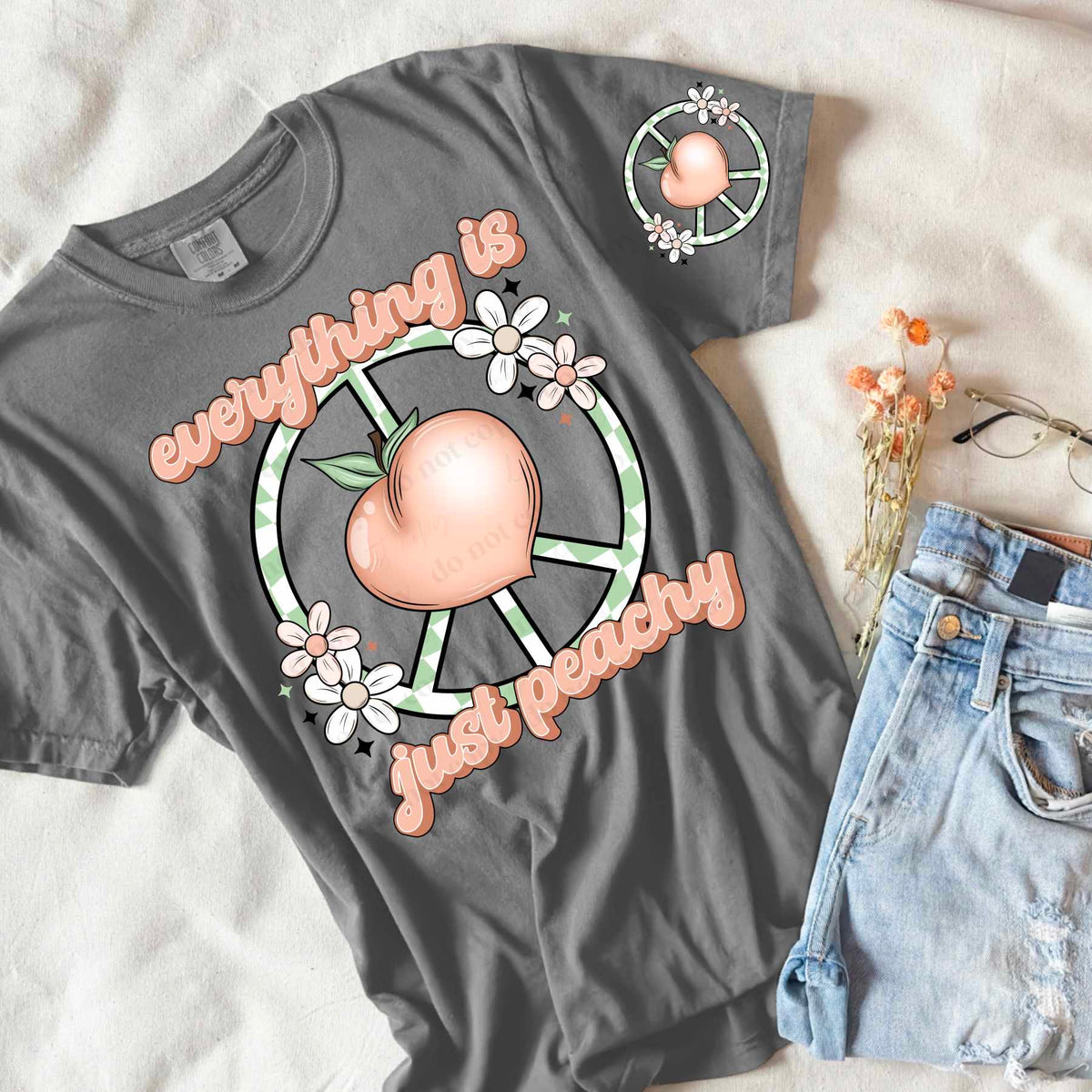 Everything is just peachy (CSC) 29976 DTF transfer