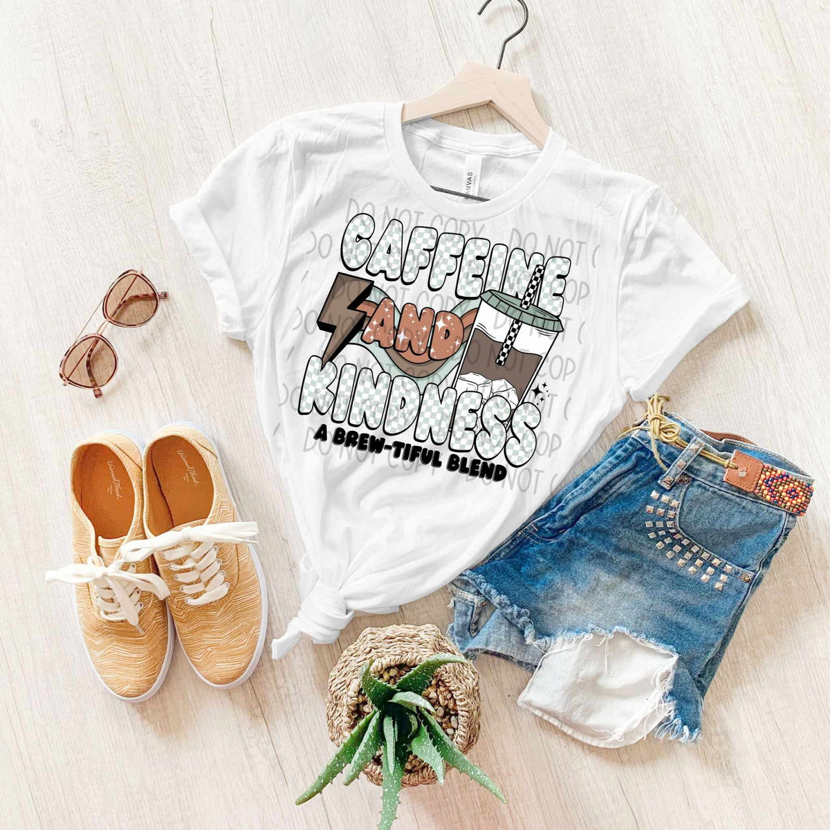 caffeine and kindness a brew-tiful blend (SWD) 29982 DTF transfer