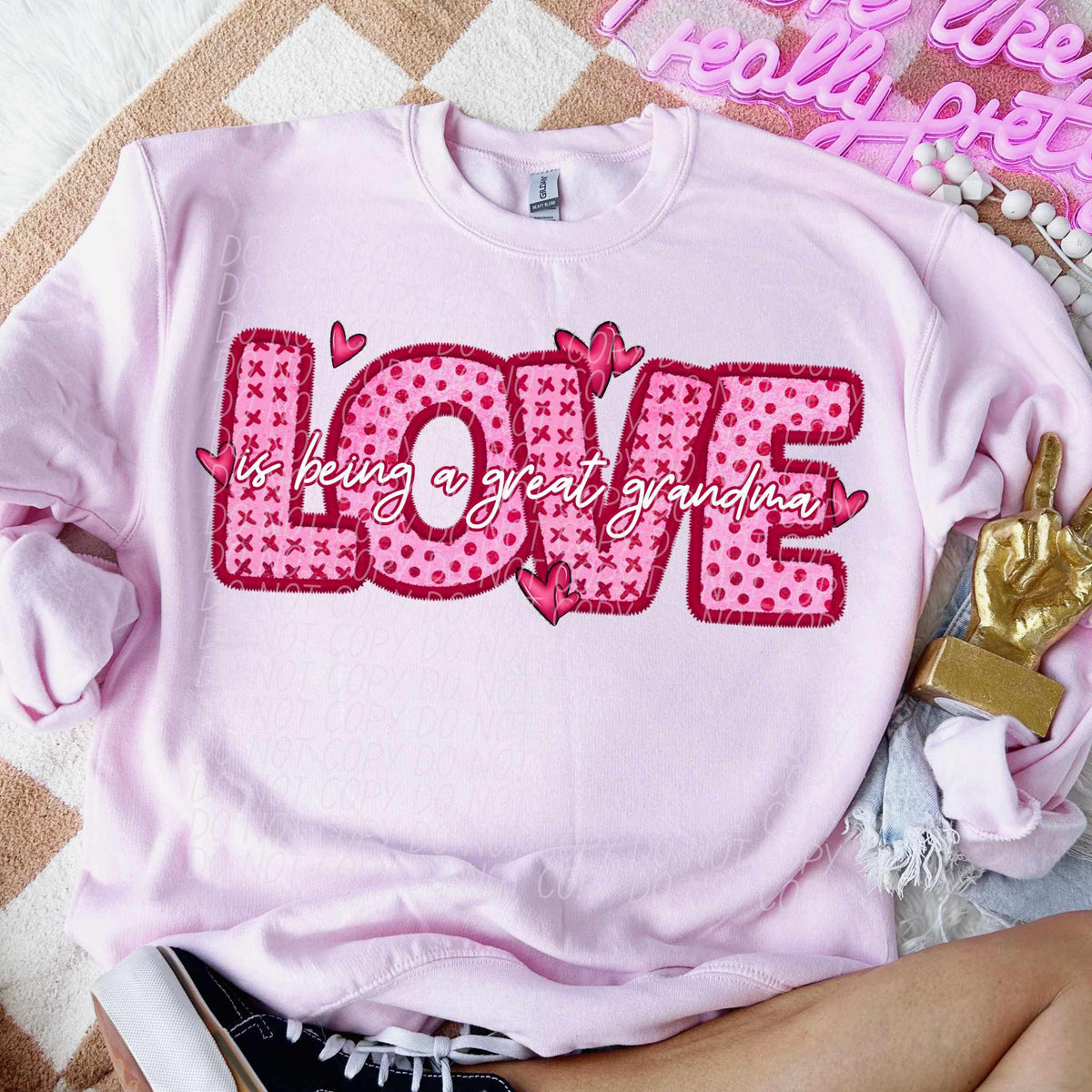 Love is being a great grandma (CITY) 79146 DTF transfer