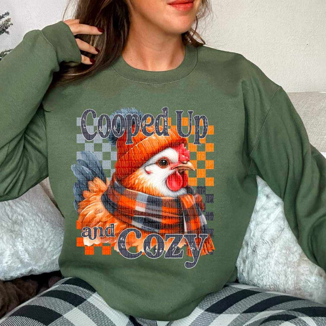 Cooped up & cozy 41879 DTF transfer