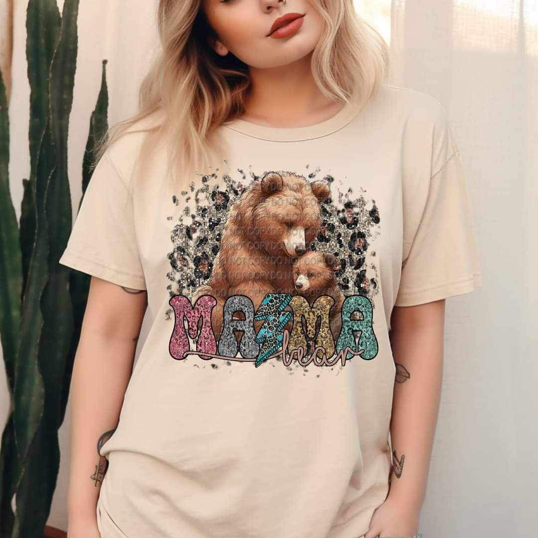 Mama bear (mama and cub) 20621 DTF transfer