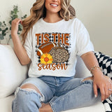 Tis the season football sunflower leopard pumpkin 41895 DTF transfer