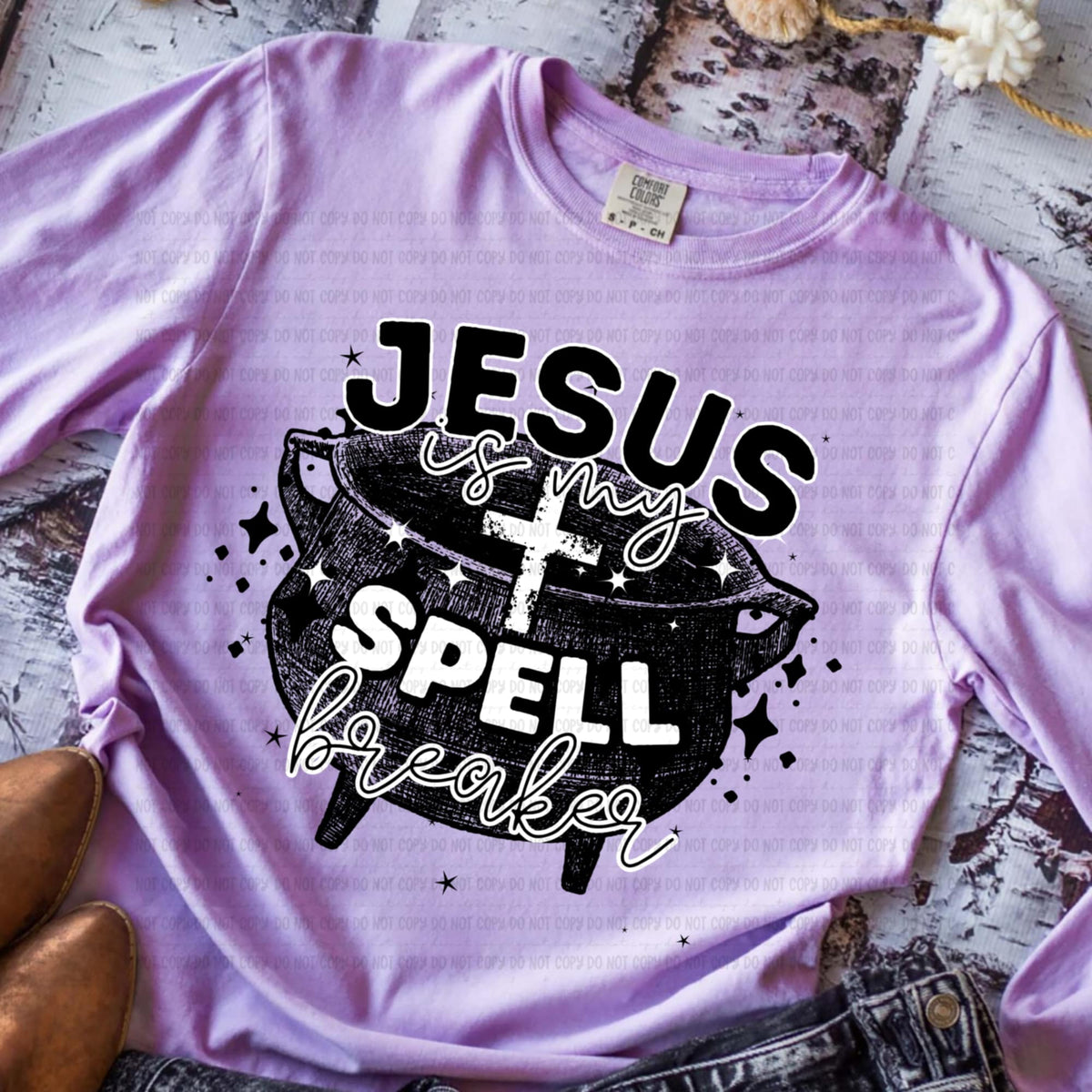 Jesus is my Spell Breaker revel 113198 DTF transfer