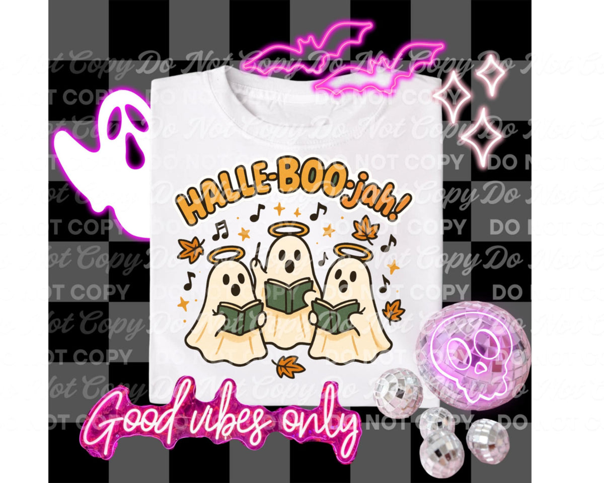 Halle-boo-jah singing ghosts revel 113205 DTF transfer