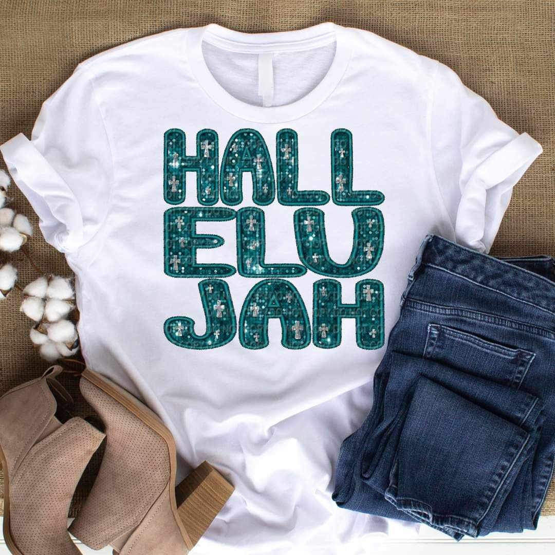 Hallelujah sequin 20606 DTF transfer