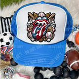 Tongue with baseball items (HW) 31035 DTF transfer