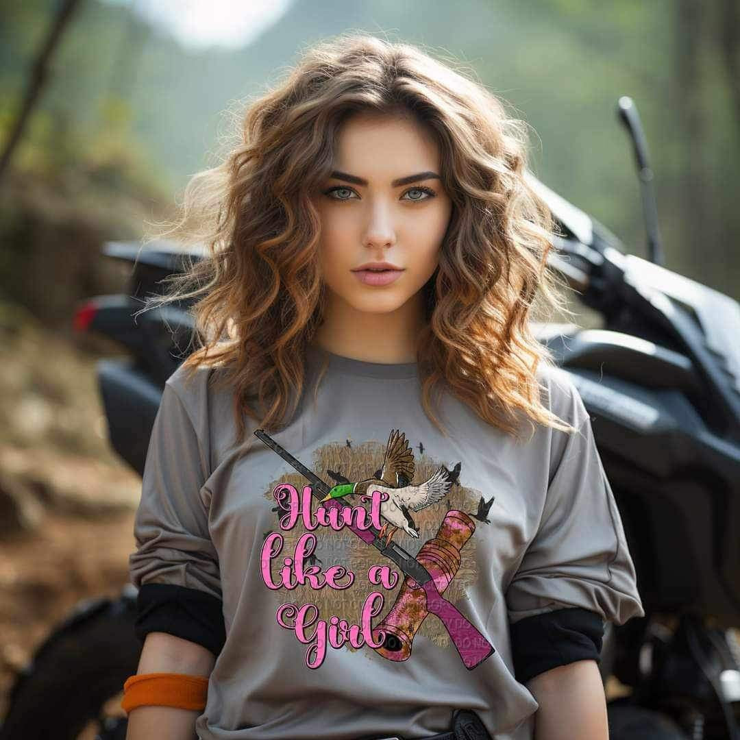 Hunt like a girl (CCC) 20736 DTF transfer