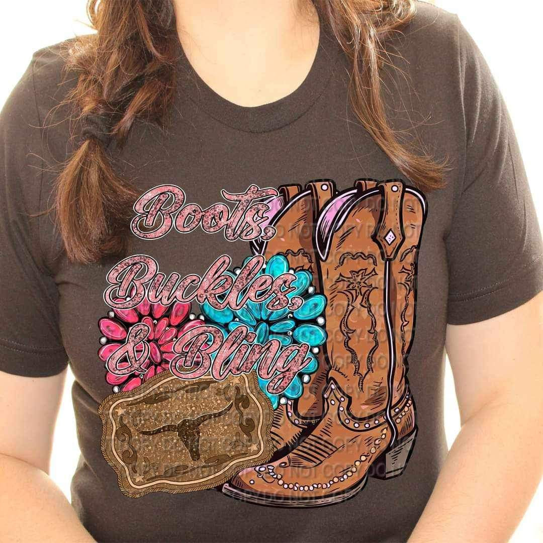 Boots buckles & bling (CCC) 20732 DTF transfer