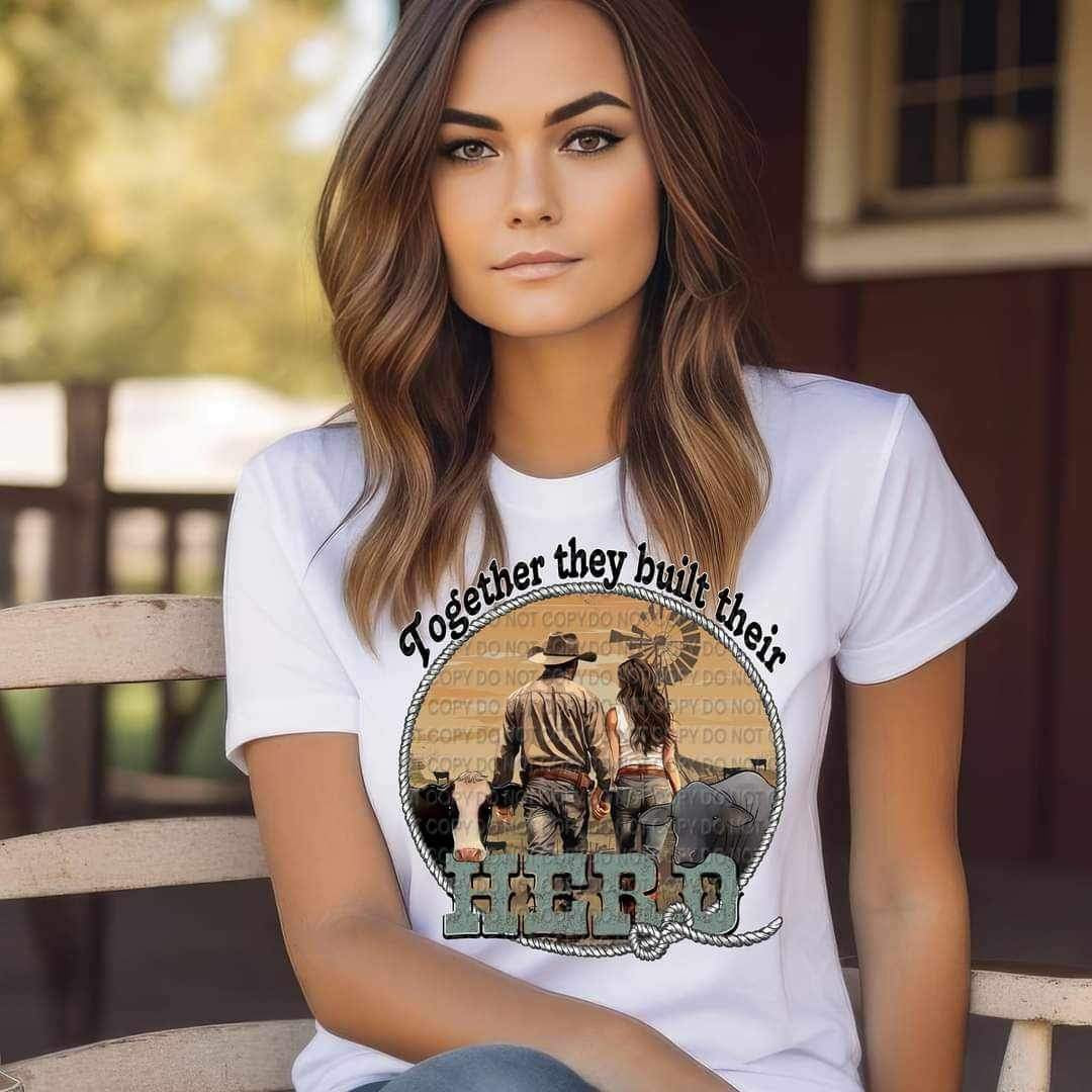 Together they built their herd (CCC) 20723 DTF transfer