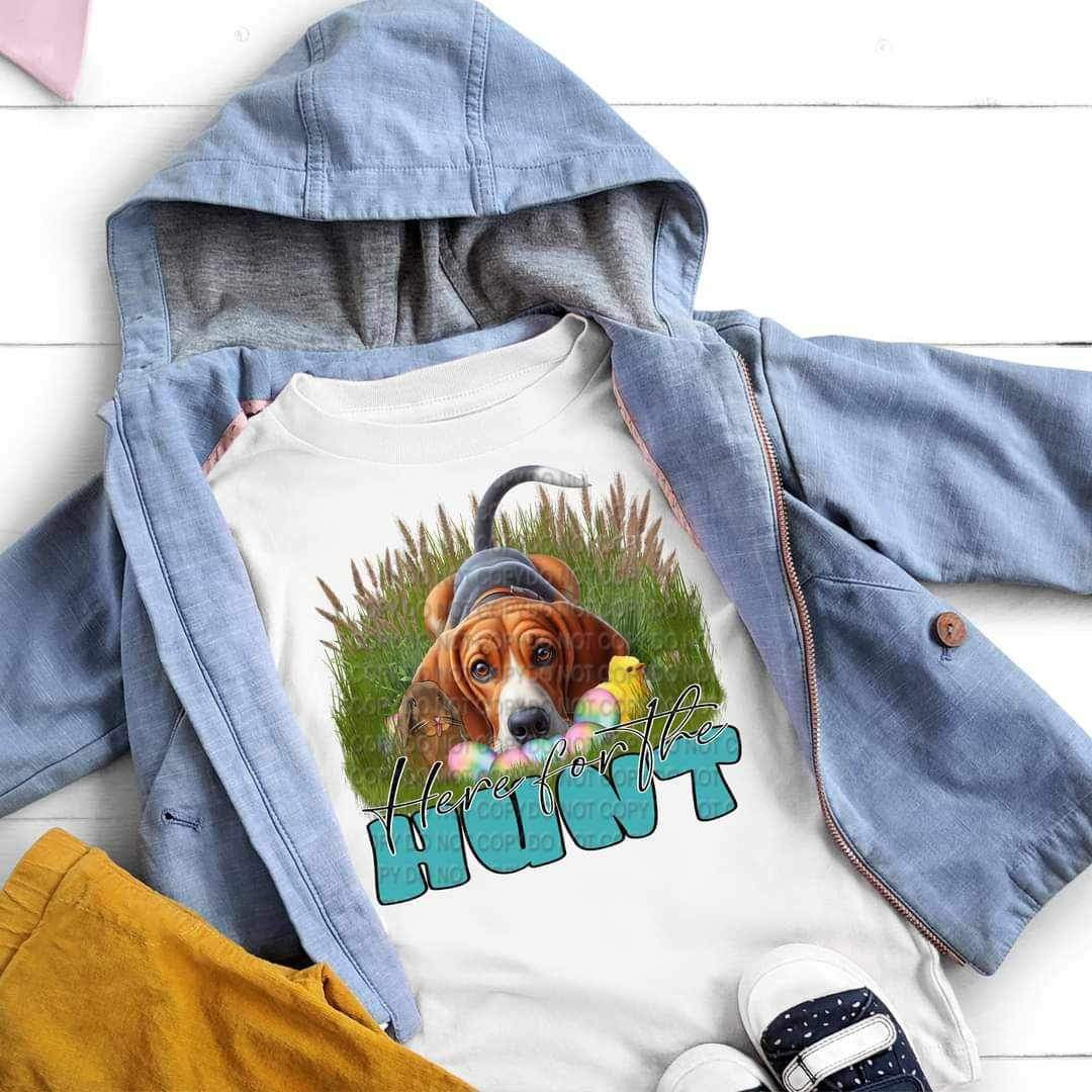 Here for the hunt puppy (CCC) 20692 DTF transfers
