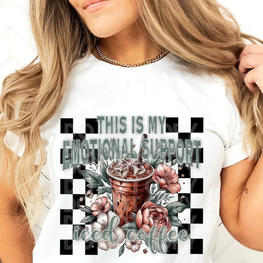 This is my emotional support iced coffee (DD) 31177 DTF transfer