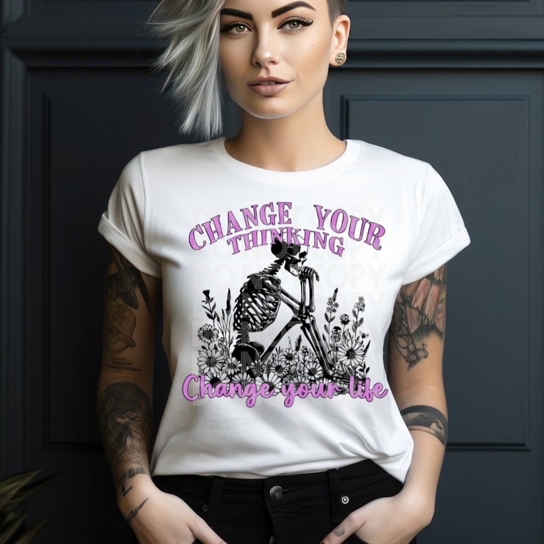 Change your thinking change your life (DD) 31175 DTF transfer