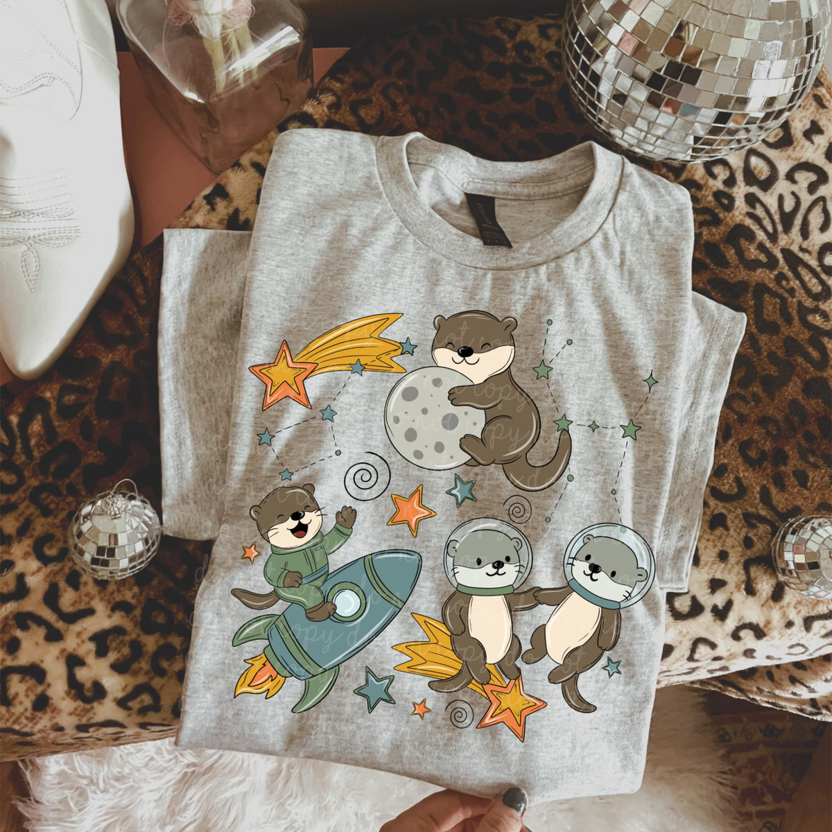 Space Otters MMD DTF Transfer