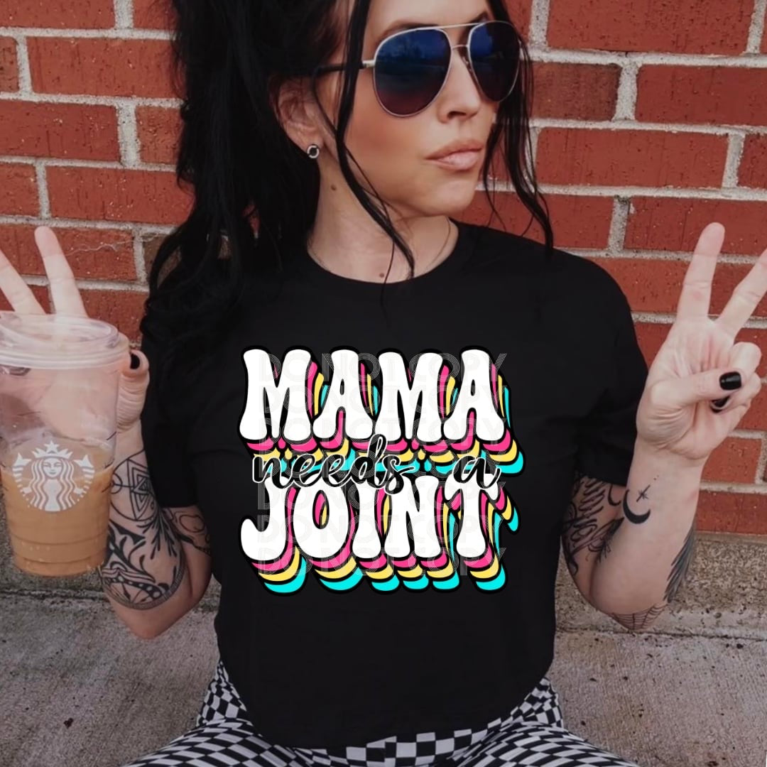 Mama needs a joint retro (DD) 31197 DTF transfer