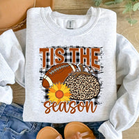 Tis the season football sunflower leopard pumpkin 41895 DTF transfer