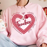 Teacher pencil heart 20666 DTF transfer