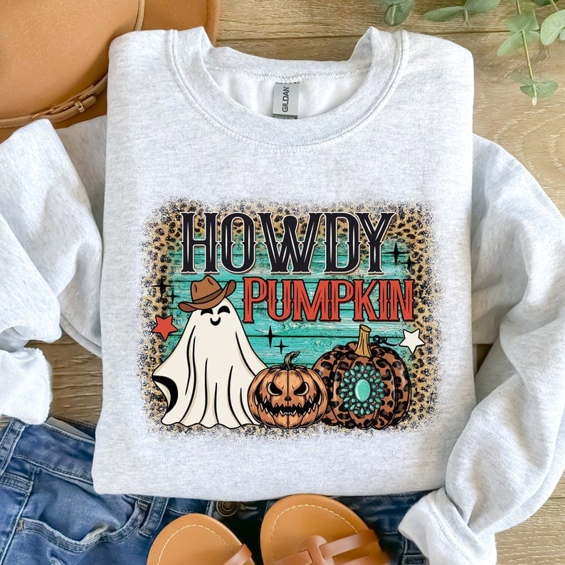 Howdy pumpkin western 41891 DTF transfer
