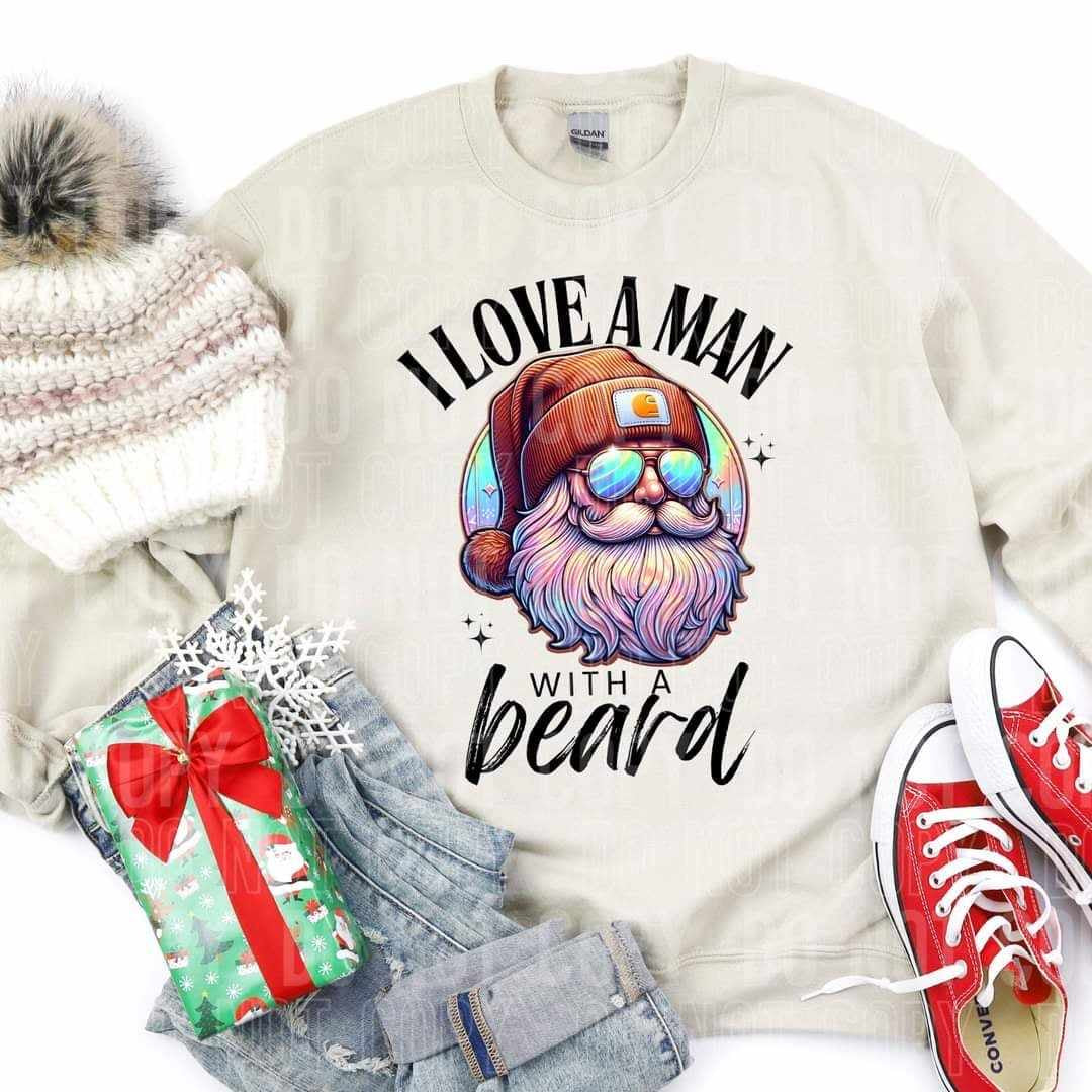 I love a man with a beard (SBB) 62670 DTF transfer