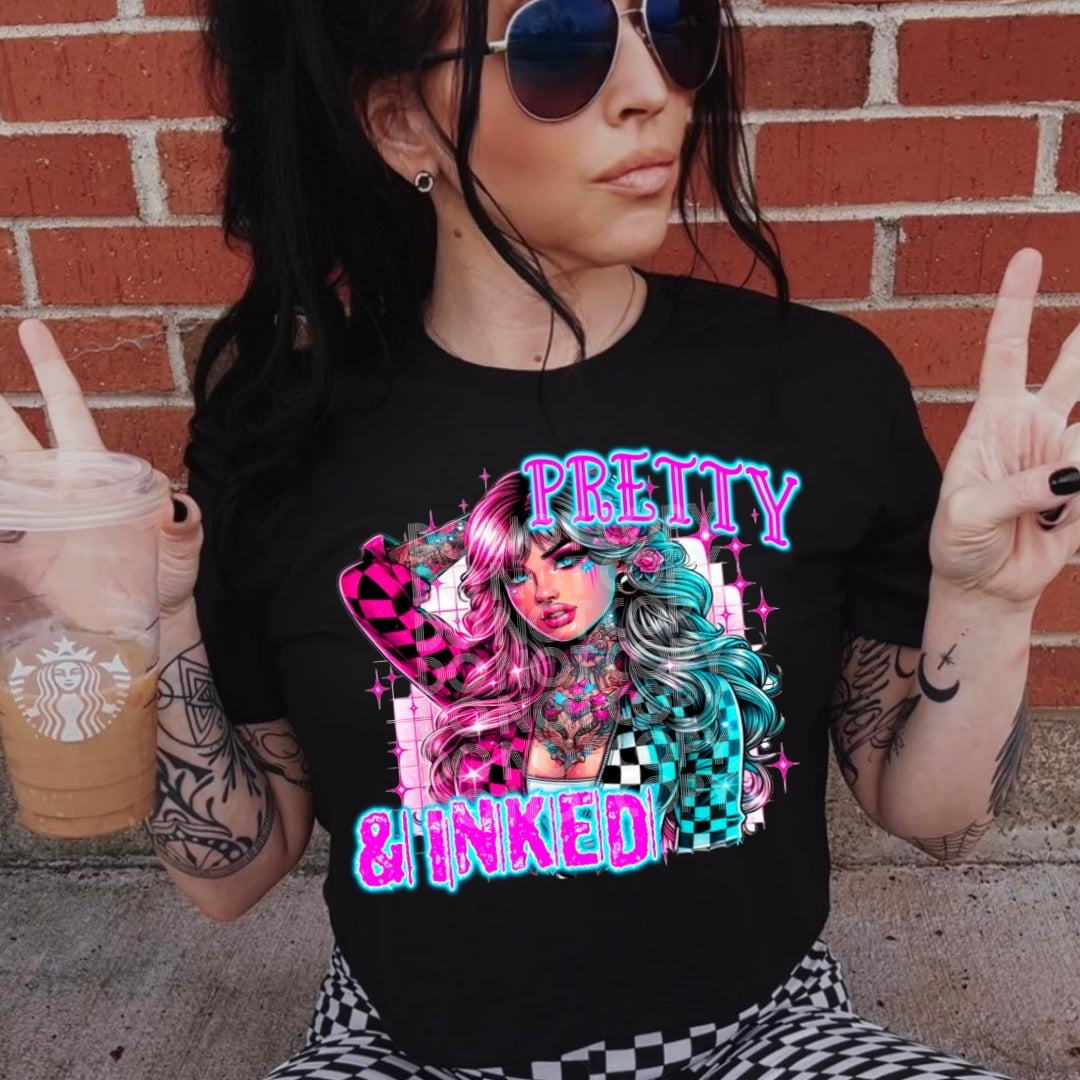 Pretty & inked (DD) 31153 DTF transfer