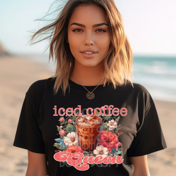 Iced coffee queen (DD) 31145 DTF transfer