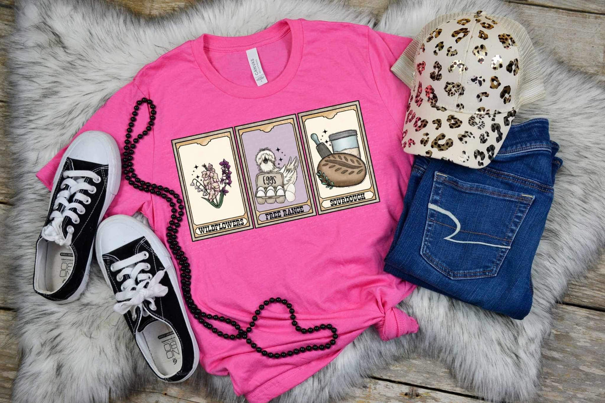 Wildflowers, free range, sourdough 20771 DTF transfer