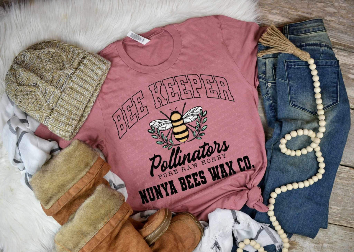 Bee keeper pollinators nunya bees wax 20769 DTF transfer