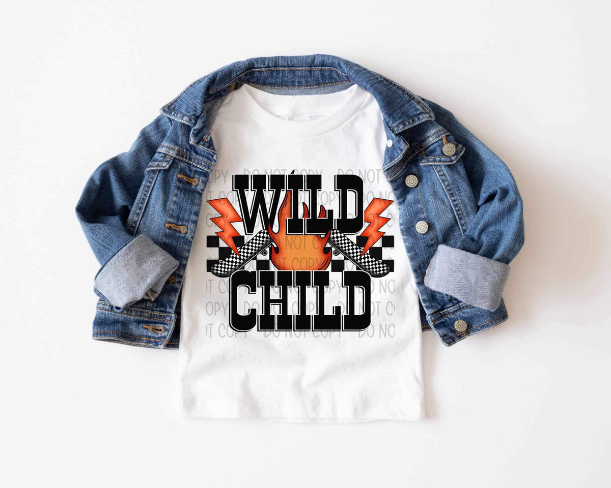 Wild child orange flame 20757 DTF transfer
