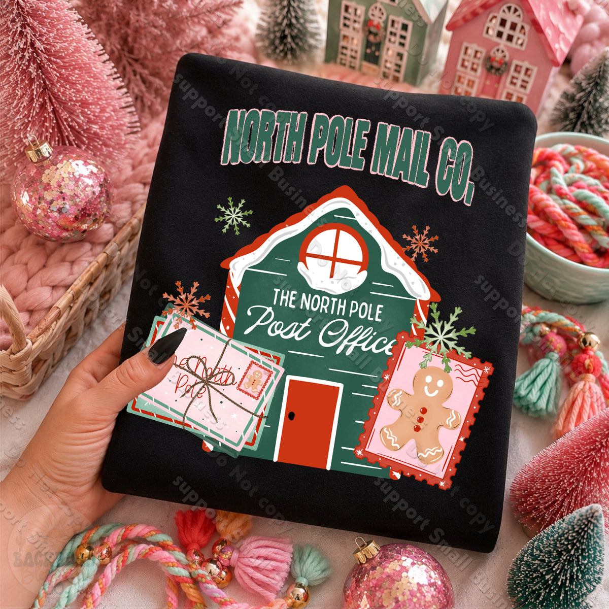 North Pole mail co DTF Transfer