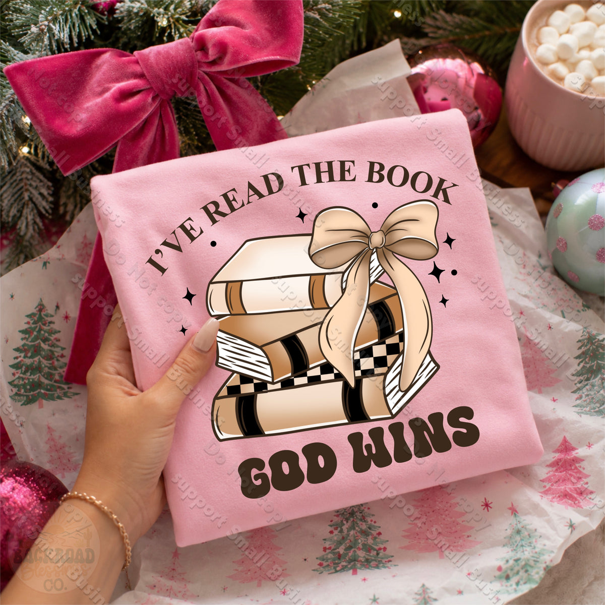 I've read the book God wins DTF Transfer