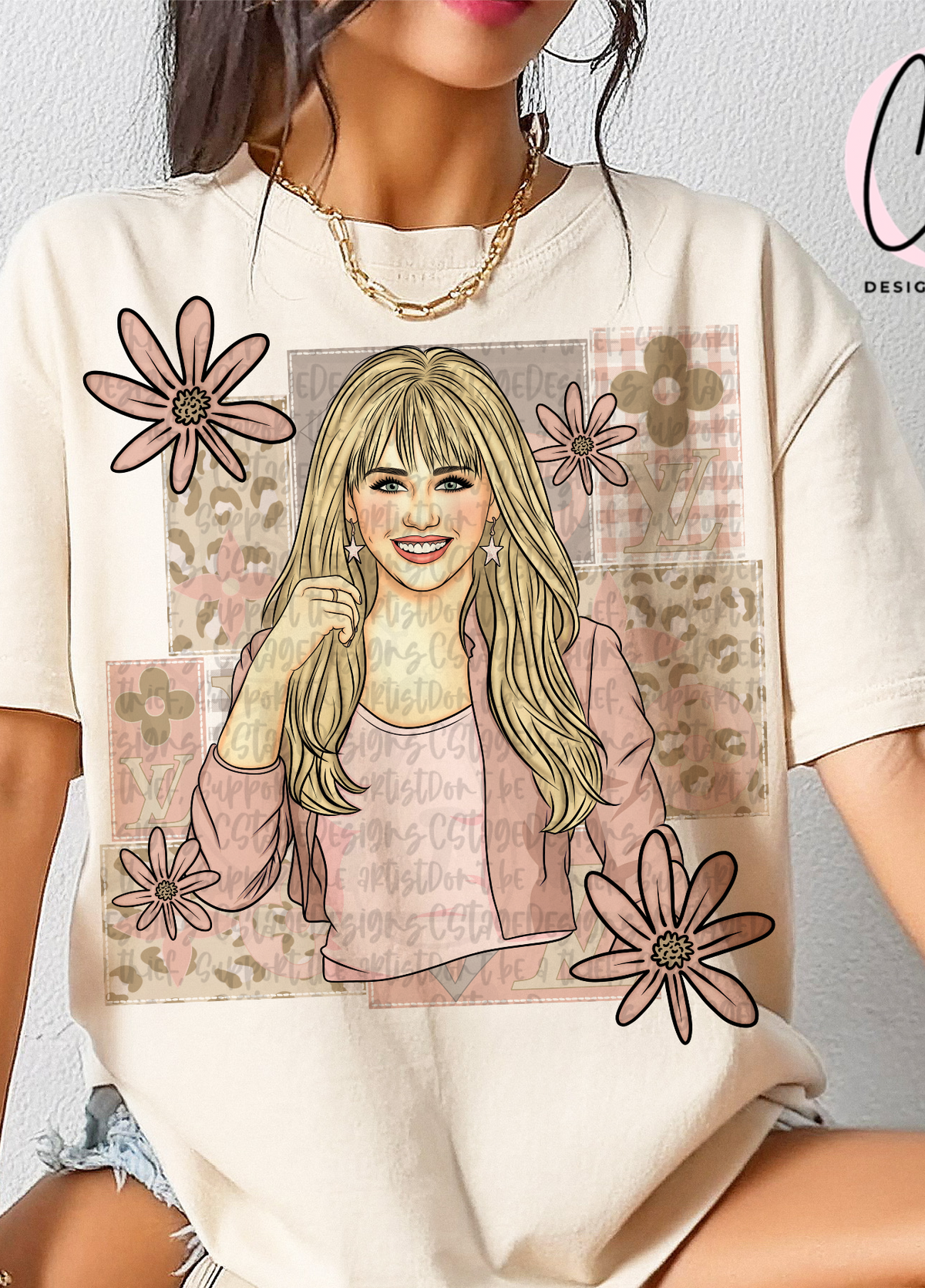 HM floral frame (Cstage) DTF Transfer