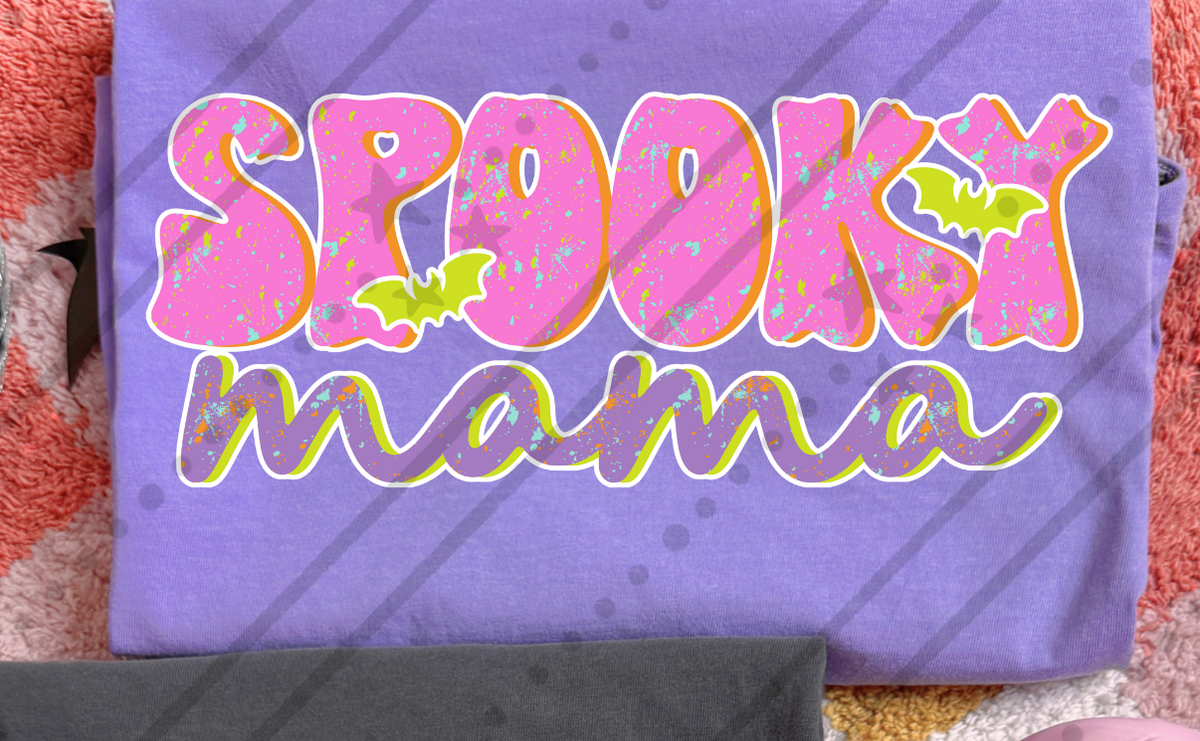 Spooky mama pink and purple (Carter) DTF Transfer