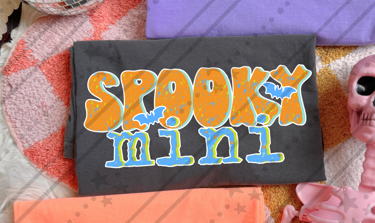 Spooky mini blue and orange (Carter) DTF Transfer