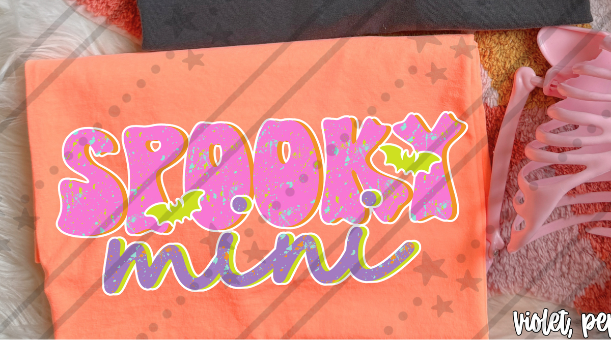 Spooky mini pink and purple (Carter) DTF Transfer