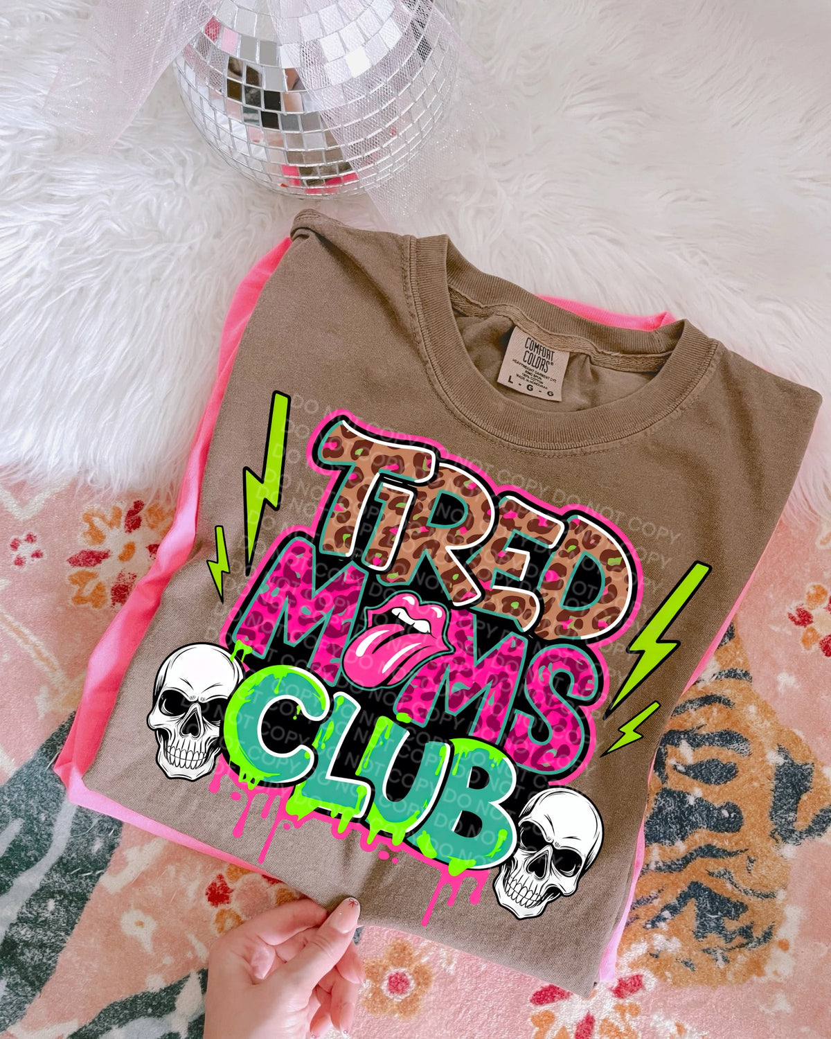 Tired Moms Club Skulls (SCG) DTF transfer