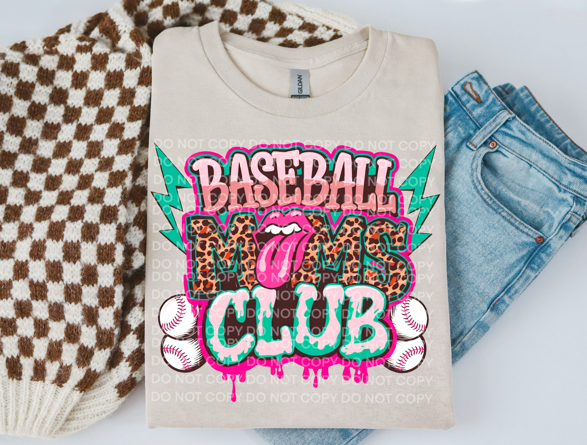 Baseball Moms Club (SCG) DTF transfer