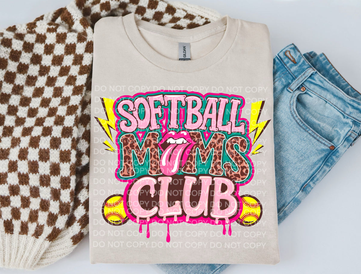 Softball Moms Club (SCG) DTF transfer