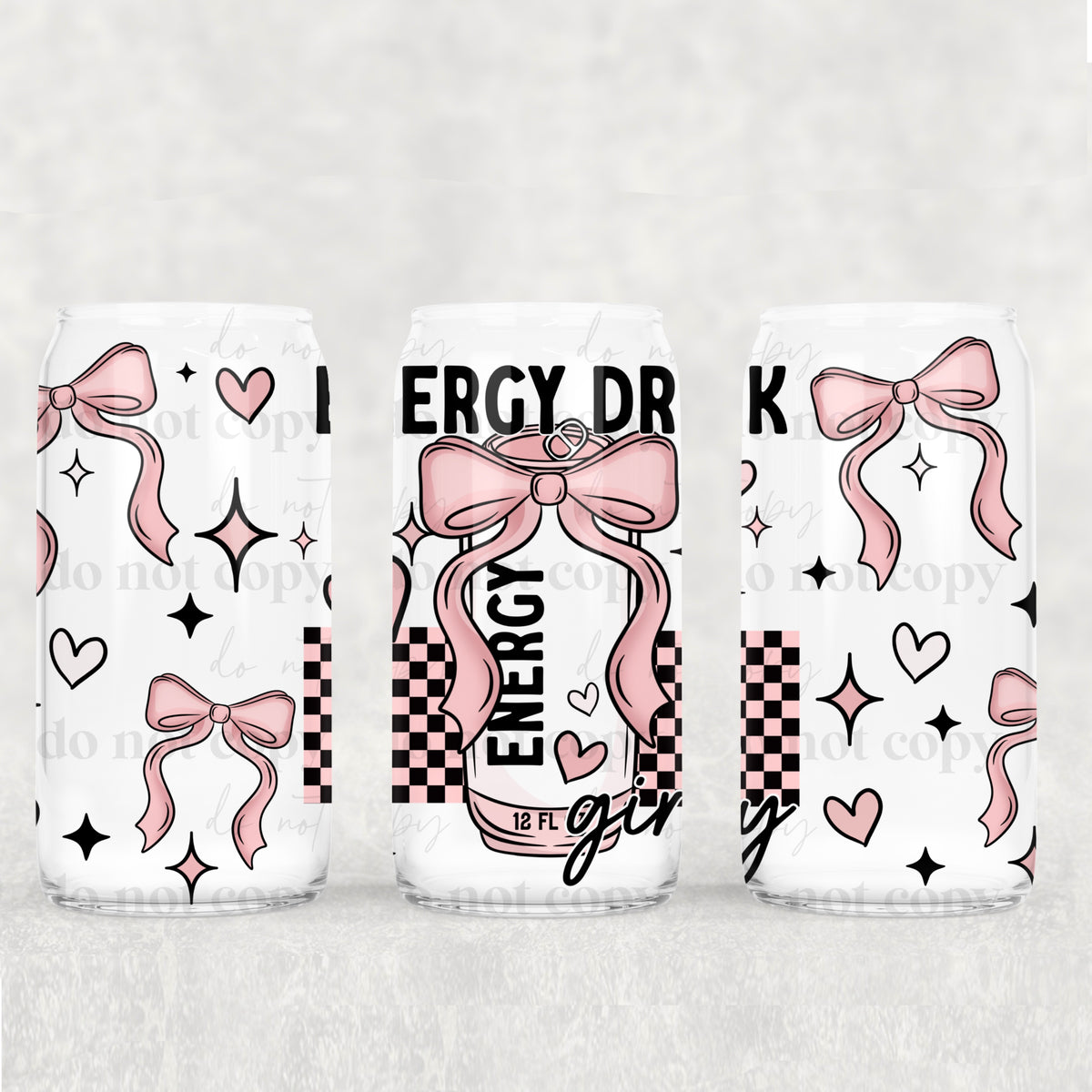 0051 energy drink girly (CSC) UV DTF WRAP