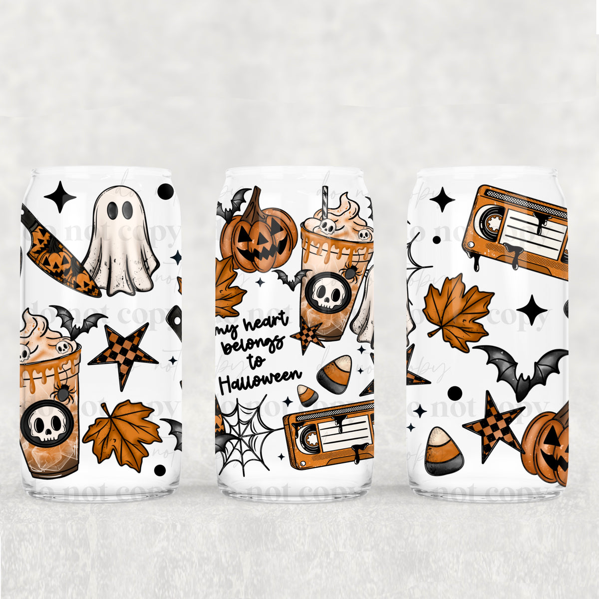 0078 my heart belongs to halloween (CSC) UV DTF WRAP