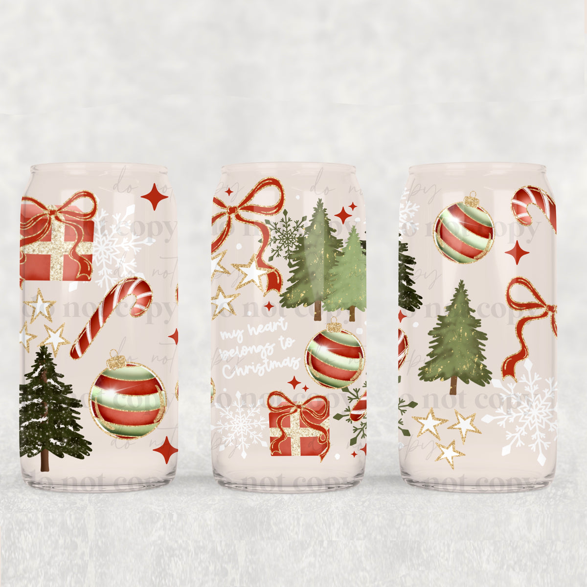 0079 my heart belongs to christmas (CSC) UV DTF WRAP