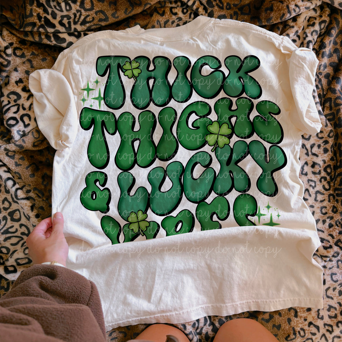Thick thighs & lucky vibes (MMD) DTF Transfer