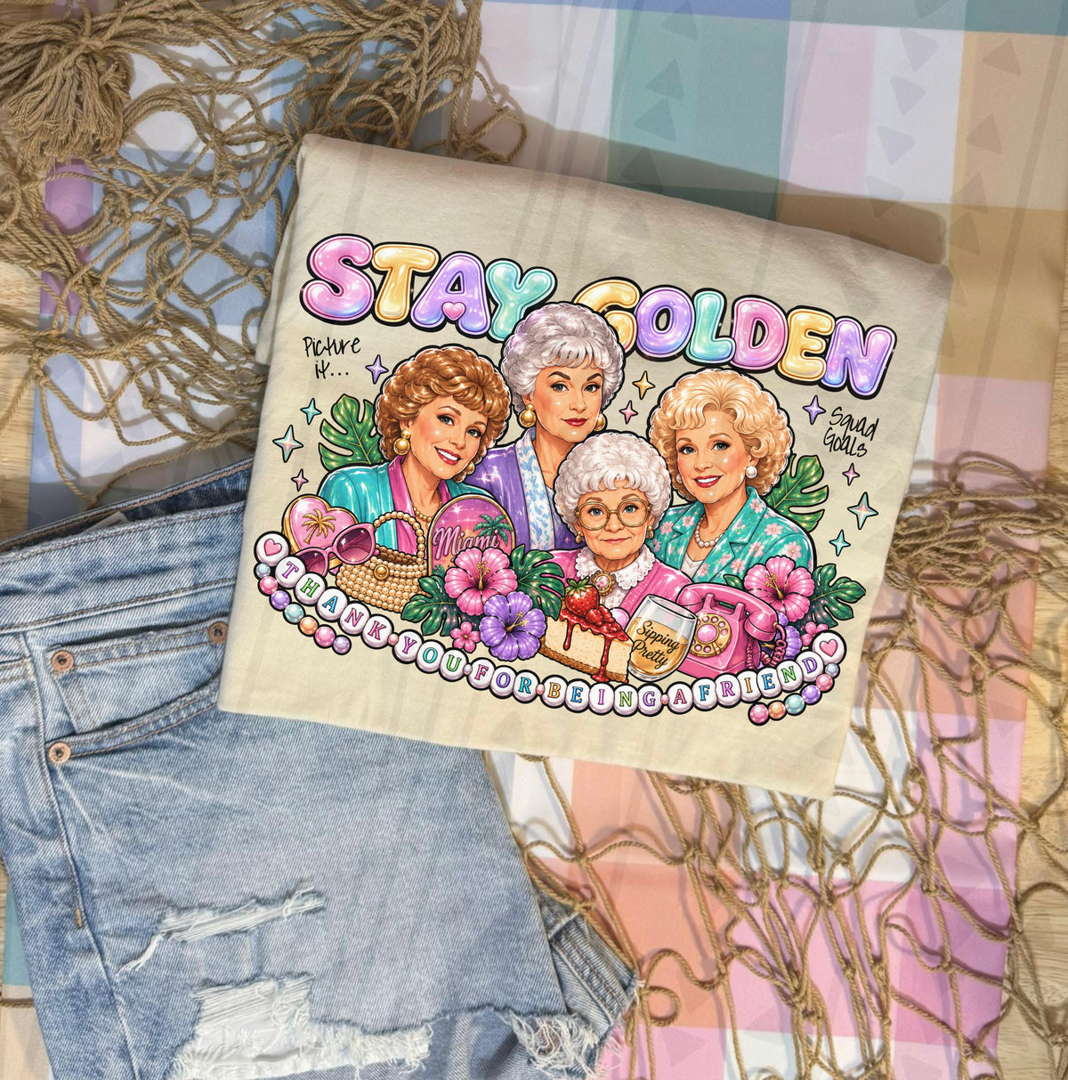 Best friends stay golden (Kai) DTF Transfer