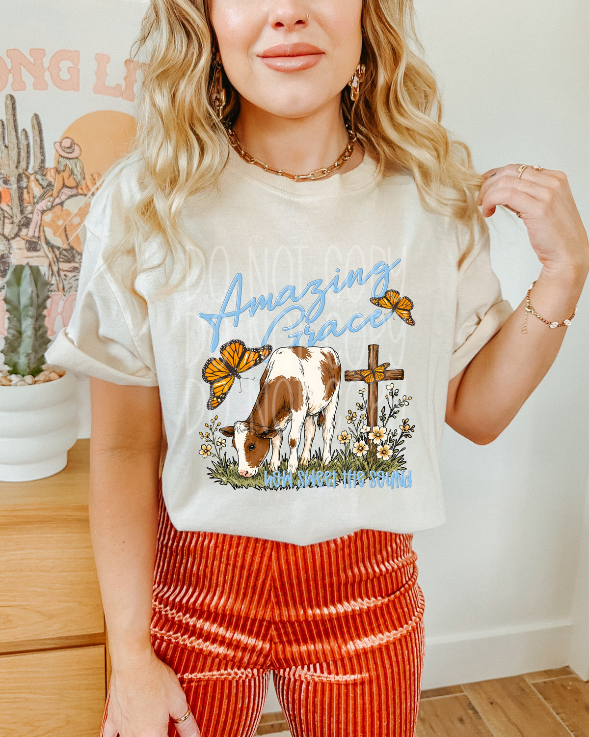 Amazing grace cow (PH) DTF Transfer