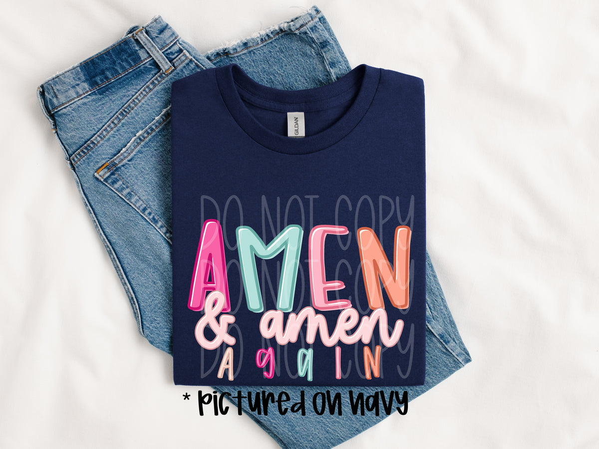 Amen & amen again (PH) DTF Transfer