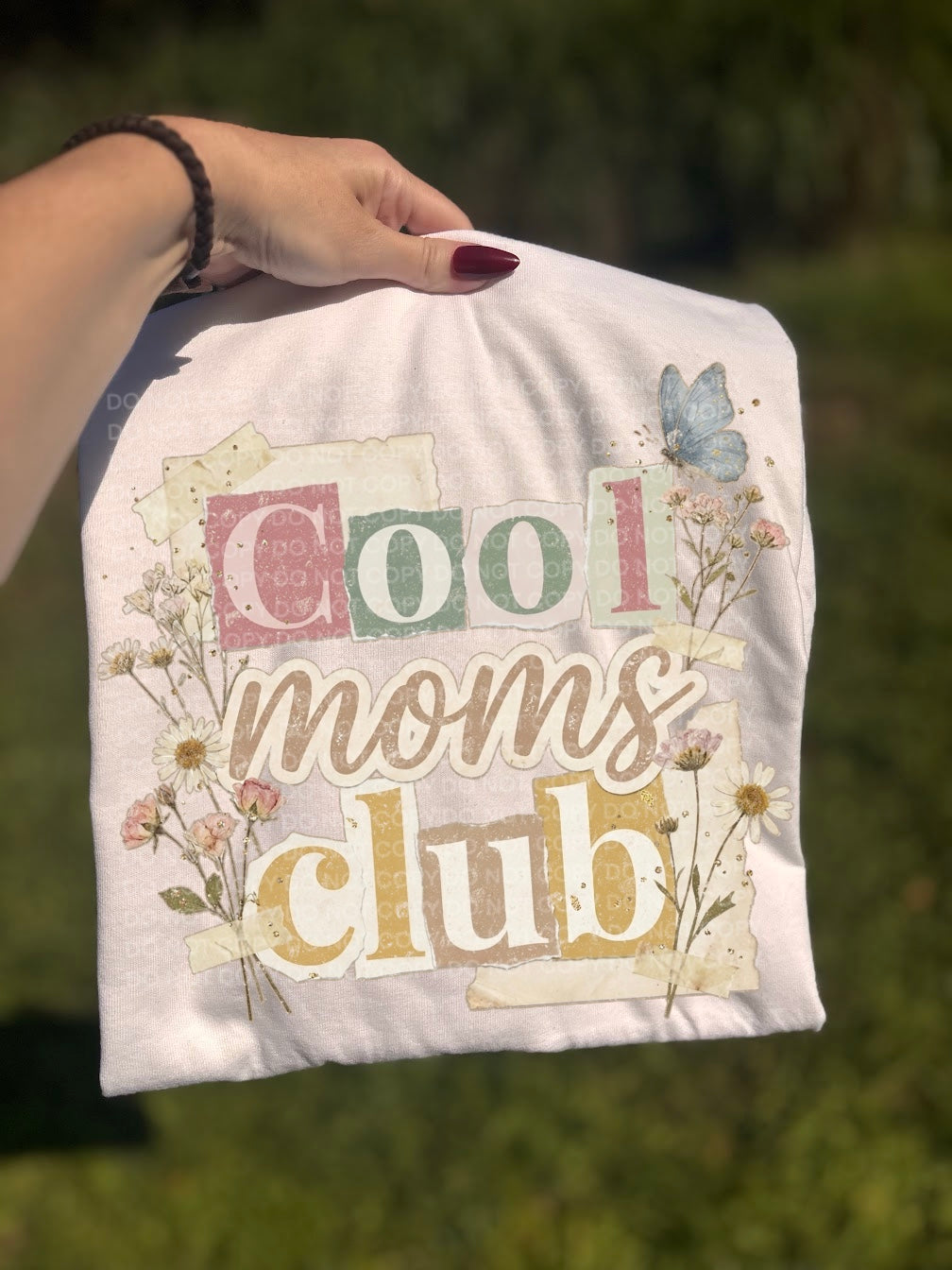Cool moms club floral (SCG) DTF Transfer